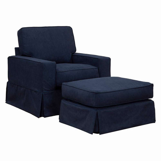 Sunset Trading -  Americana  Slipcover Only for Rectangular Ottoman  - SU-108530SC-391049 veiw 1