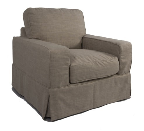 Sunset Trading - Americana Slipcovered Chair in Linen - SU-108520-466082 veiw 1