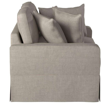 Sunset Trading - Americana Slipcovered Loveseat in Light Gray - SU-108510-220591 veiw 3