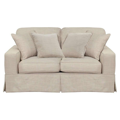 Sunset Trading - Americana Slipcovered Loveseat in Linen - SU-108510-466082 veiw 1