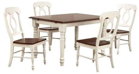 Sunset Trading - Andrews 5 Piece Butterfly Leaf Dining Set With Napoleon Chairs - DLU-ADW3660-C50-AW5PC veiw 1