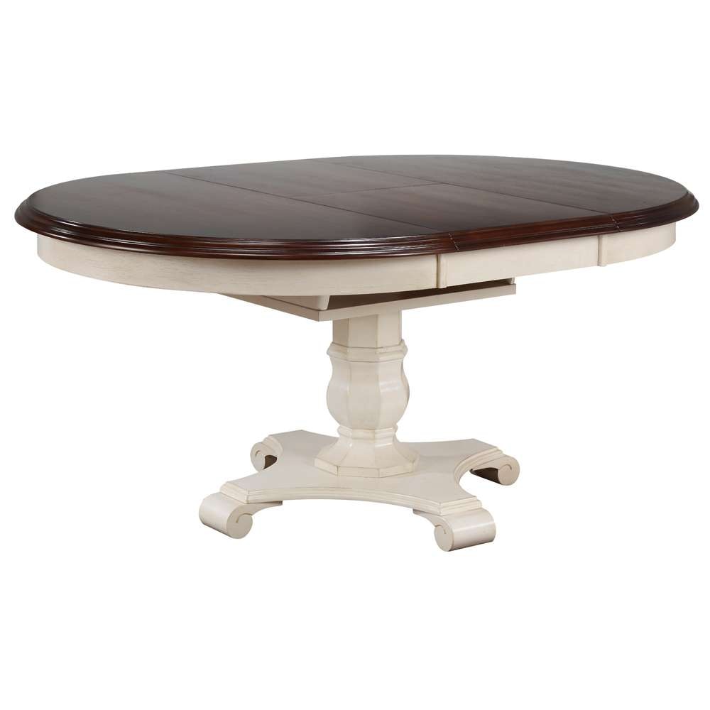 Sunset Trading -  Andrews  5 Piece 48in Round or 66in Oval Extendable Dining Set  - DLU-ADW4866-C12-AW5P veiw 3