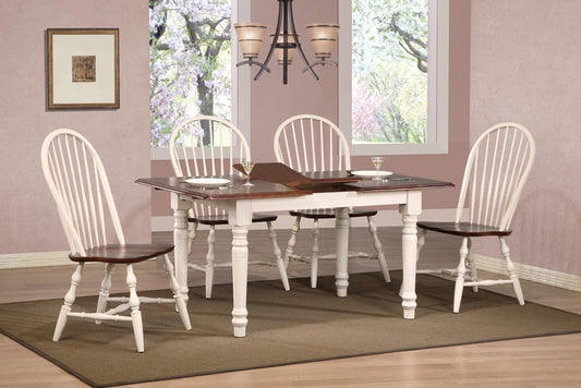 Sunset Trading - Andrews 5 Piece Butterfly Dining Set with Windsor Spindleback Chairs - DLU-TLB3660-C30-AW5PC veiw 1
