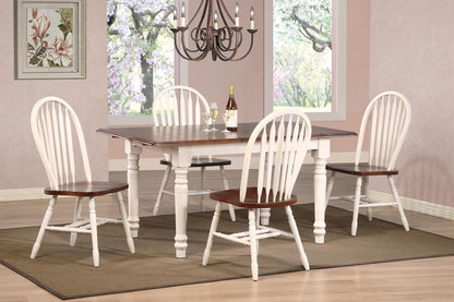 Sunset Trading - Andrews 5 Piece Butterfly Dining Set with Arrowback Chairs - DLU-TLB3660-820-AW5PC veiw 1