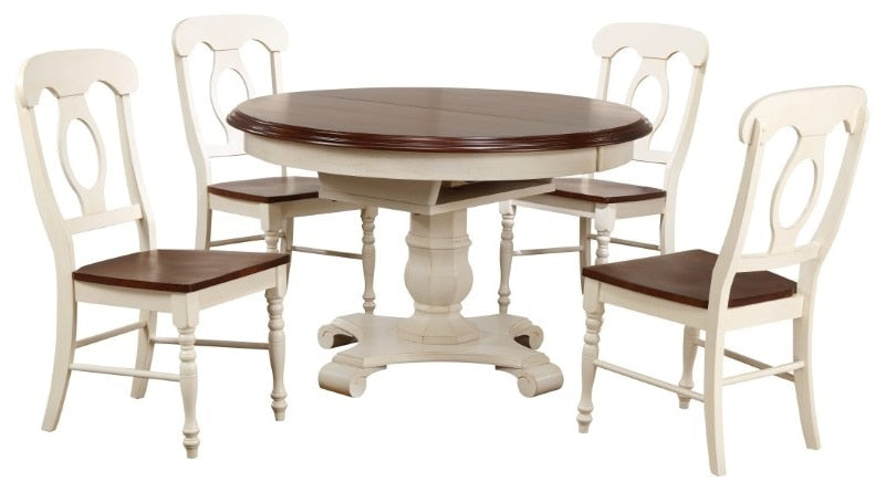 Sunset Trading - Andrews 5 Piece Butterfly Leaf Dining Set With Napoleon Chairs - DLU-ADW4866-C50-AW5PC veiw 1
