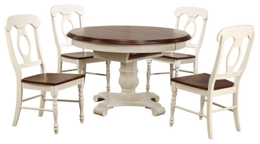 Sunset Trading - Andrews 5 Piece Butterfly Leaf Dining Set With Napoleon Chairs - DLU-ADW4866-C50-AW5PC veiw 1