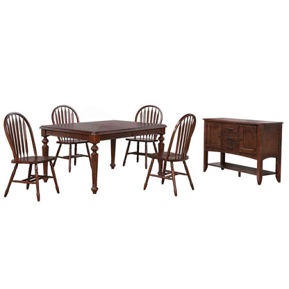 Sunset Trading -  Andrews  6 Piece 76in Rectangular Extendable Dining Set  - DLU-ADW4276-820-SBCT6P veiw 1
