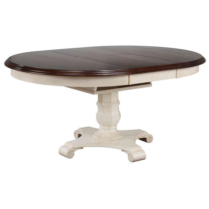 Sunset Trading -  Andrews  7 Piece 48in Round or 66in Oval Extendable Dining Set  - DLU-ADW4866-C12-AW7P veiw 3