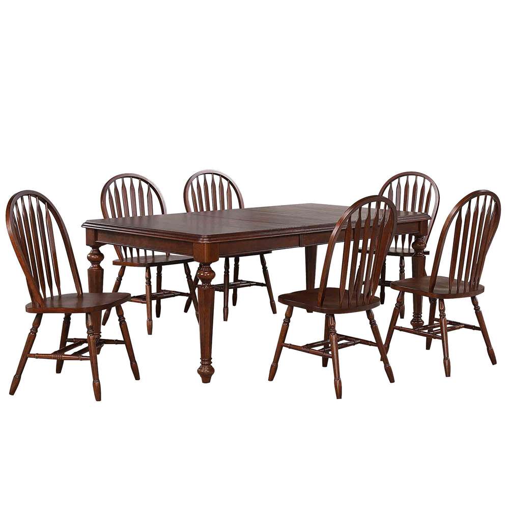 Sunset Trading -  Andrews  7 Piece 76in Rectangular Extendable Dining Set  - DLU-ADW4276-820-CT7P veiw 1