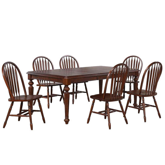 Sunset Trading -  Andrews  7 Piece 76in Rectangular Extendable Dining Set  - DLU-ADW4276-820-CT7P veiw 1