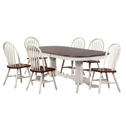 Sunset Trading -  Andrews  7 Piece 96in Oval Double Pedestal Extendable Dining Set  - DLU-ADW4296-820-AW7P veiw 1