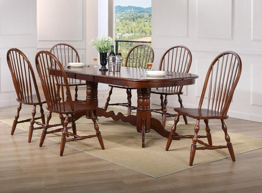 Sunset Trading - Andrews 7 Piece Double Pedestal Extendable Dining Set - DLU-ADW4296-C30-CT7PC veiw 1