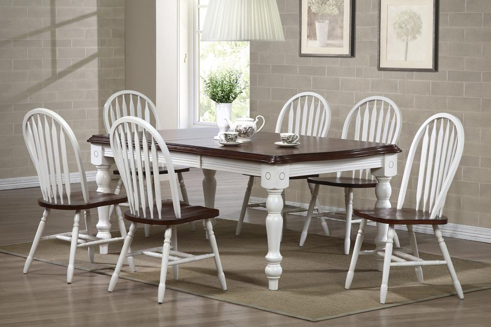 Sunset Trading - Andrews 7 Piece Extension Dining Set with Arrowback Chairs - DLU-SLT4272-820-AW7PC veiw 1