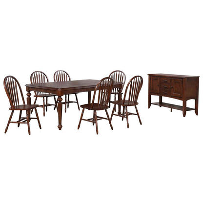 Sunset Trading -  Andrews  8 Piece 76in Rectangular Extendable Dining Set  - DLU-ADW4276-820-SBCT8P veiw 1