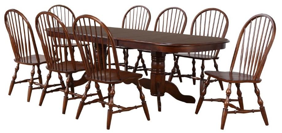Sunset Trading - Andrews 9 Piece Double Pedestal Extendable Dining Set - DLU-ADW4296-C30-CT9PC veiw 1