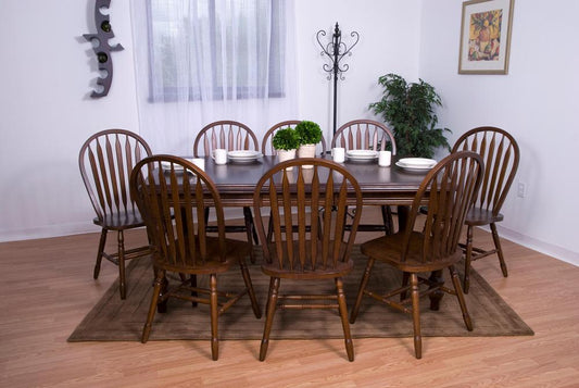 Sunset Trading - Andrews 9 Piece Extension Dining Set with Arrowback Chairs - DLU-SLT4272-820-CT9PC veiw 1
