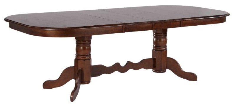 Sunset Trading - Andrews Double Pedestal Extendable Dining Table - DLU-ADW4296-CT veiw 1