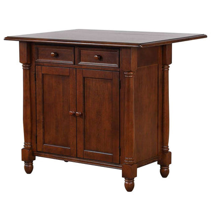 Sunset Trading -  Andrews  Drop Leaf Kitchen Island  - DLU-KI-4222-CT veiw 1