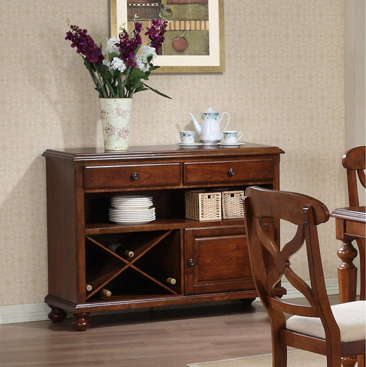 Sunset Trading - Andrews Server in Chestnut Finish - DLU-ADW-SER-CT veiw 1