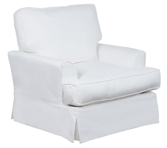 Sunset Trading - Ariana Slipcovered Chair Performance White - SU-78320-81 veiw 1