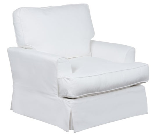 Sunset Trading - Ariana Slipcovered Chair Performance White - SU-78320-81 veiw 1