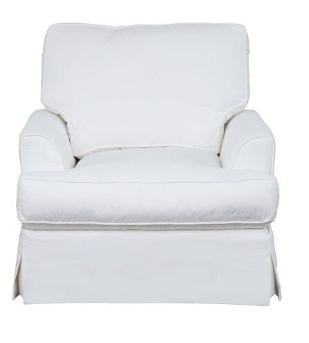 Sunset Trading - Ariana Slipcovered Chair Performance White - SU-78320-81 veiw 2