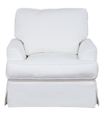 Sunset Trading - Ariana Slipcovered Chair Performance White - SU-78320-81 veiw 2