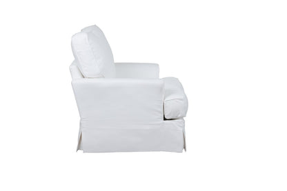 Sunset Trading - Ariana Slipcovered Chair Performance White - SU-78320-81 veiw 3