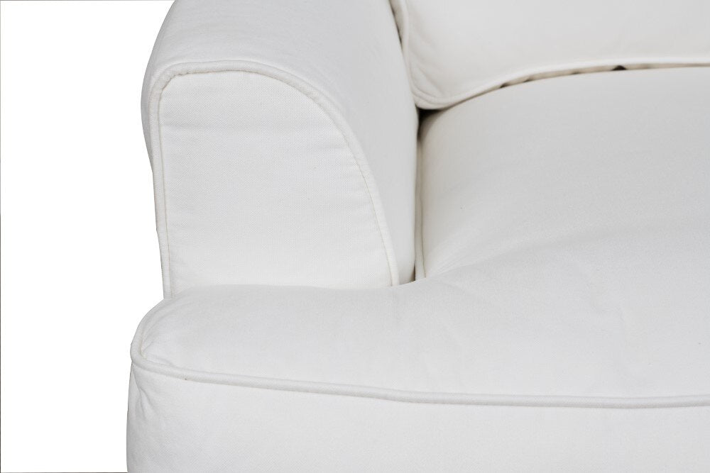 Sunset Trading - Ariana Slipcovered Chair Performance White - SU-78320-81 veiw 6