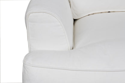 Sunset Trading - Ariana Slipcovered Chair Performance White - SU-78320-81 veiw 6