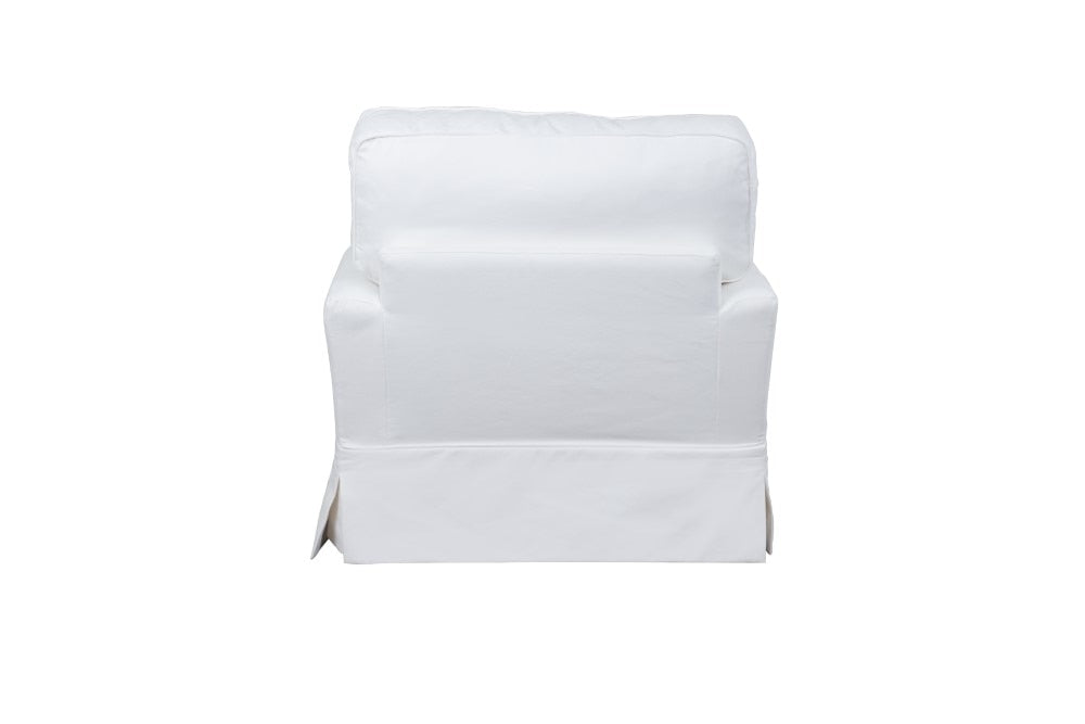 Sunset Trading - Ariana Slipcovered Chair With Ottoman Performance White - SU-78320-30-81 veiw 4