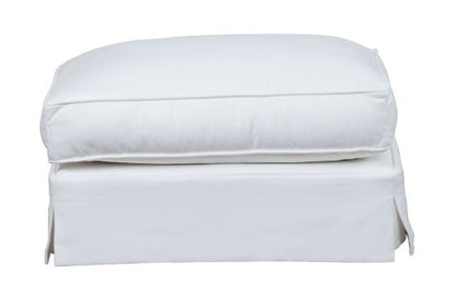 Sunset Trading - Ariana Slipcovered Ottoman Performance White - SU-78330-81 veiw 2