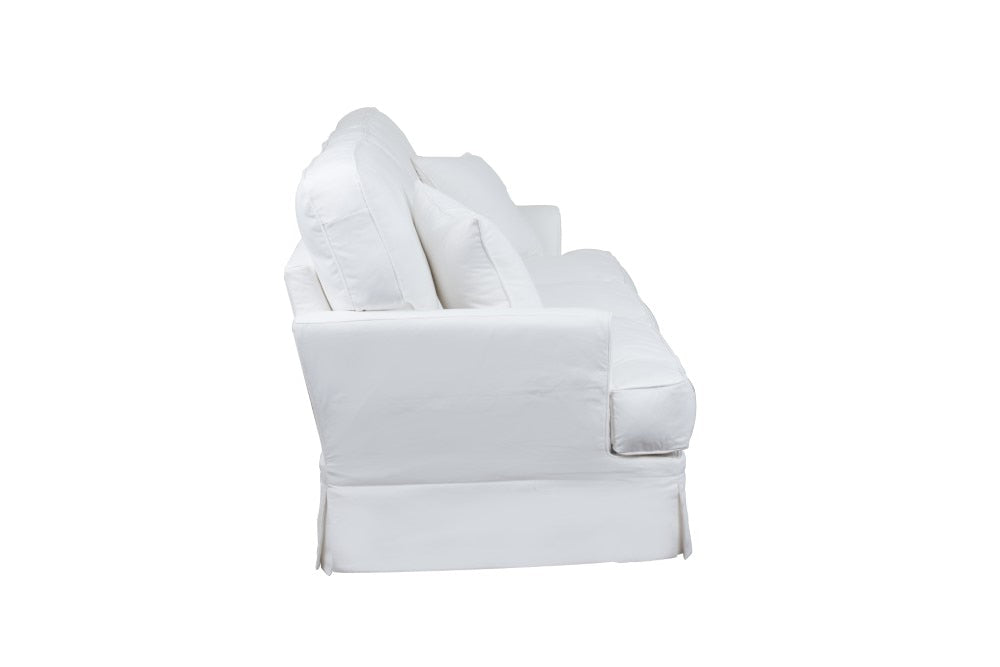 Sunset Trading - Ariana Slipcovered Sleeper Sofa Performance White - SU-78341-81 veiw 4