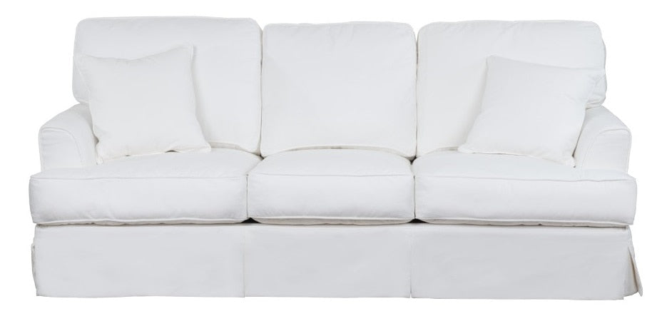 Sunset Trading - Ariana Slipcovered Sofa Performance White - SU-78301-81 veiw 2