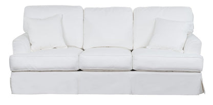 Sunset Trading - Ariana Slipcovered Sofa Performance White - SU-78301-81 veiw 2