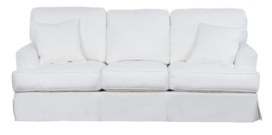 Sunset Trading - Ariana Slipcovered Sofa Performance White - SU-78301-81 veiw 2