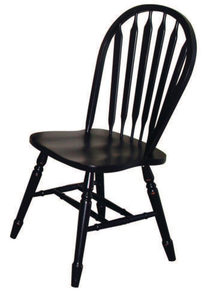 Sunset Trading - Arrowback Dining Chair in Antique Black (Set of 2) - DLU-820-AB-2 veiw 1
