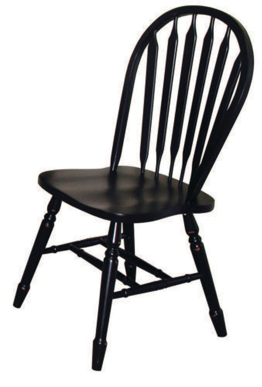Sunset Trading - Arrowback Dining Chair in Antique Black (Set of 2) - DLU-820-AB-2 veiw 1
