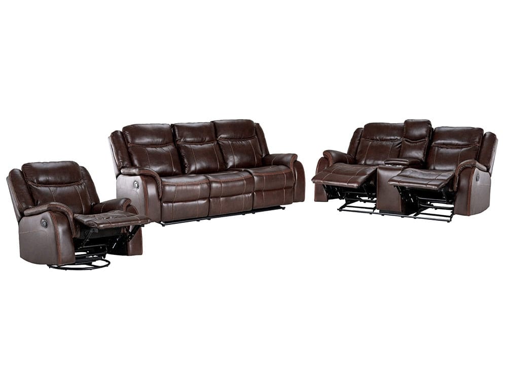 Sunset Trading - Avant 3 Piece Reclining Living Room Set  - Brown - SU-AV8604041-3PC_CLOSEOUT veiw 1
