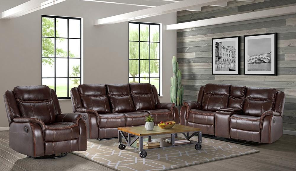 Sunset Trading - Avant 3 Piece Reclining Living Room Set  - Brown - SU-AV8604041-3PC_CLOSEOUT veiw 2