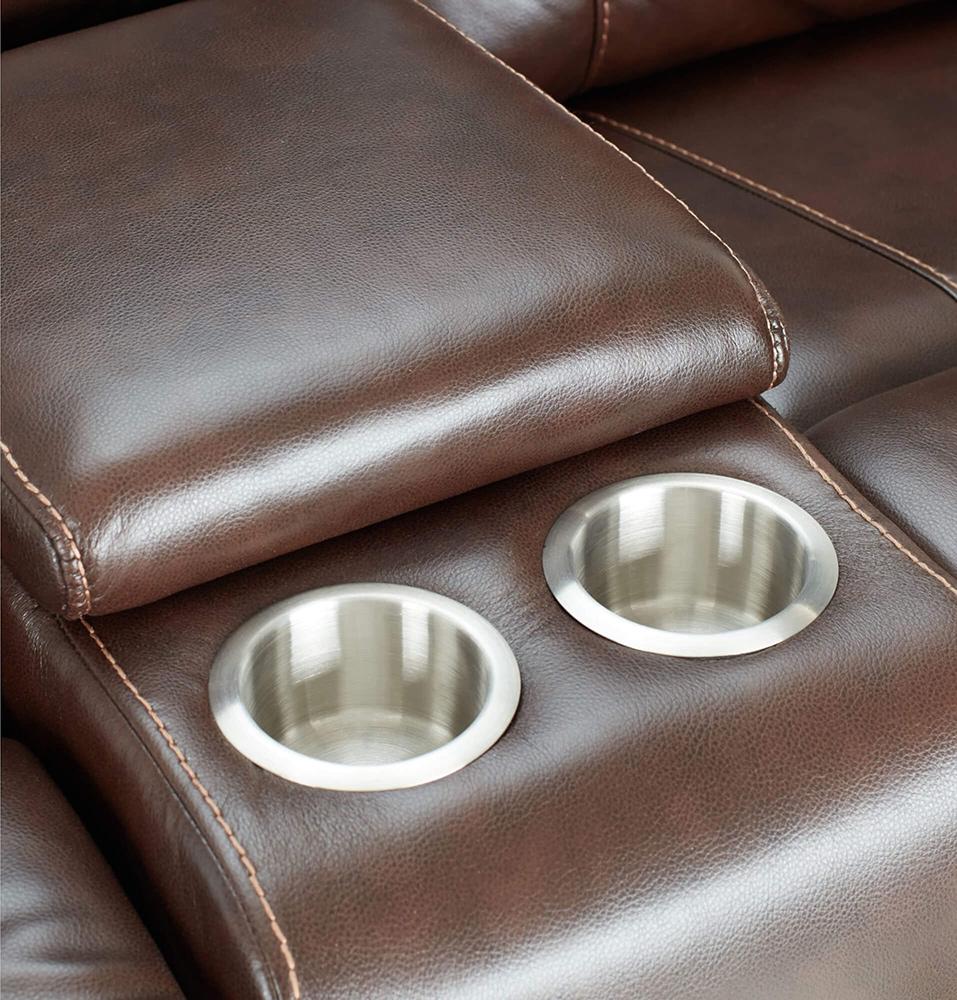 Sunset Trading - Avant 76in Wide Dual Reclining Rocking Loveseat with Console  - Brown - SU-AV8604041-285_CLOSEOUT veiw 7