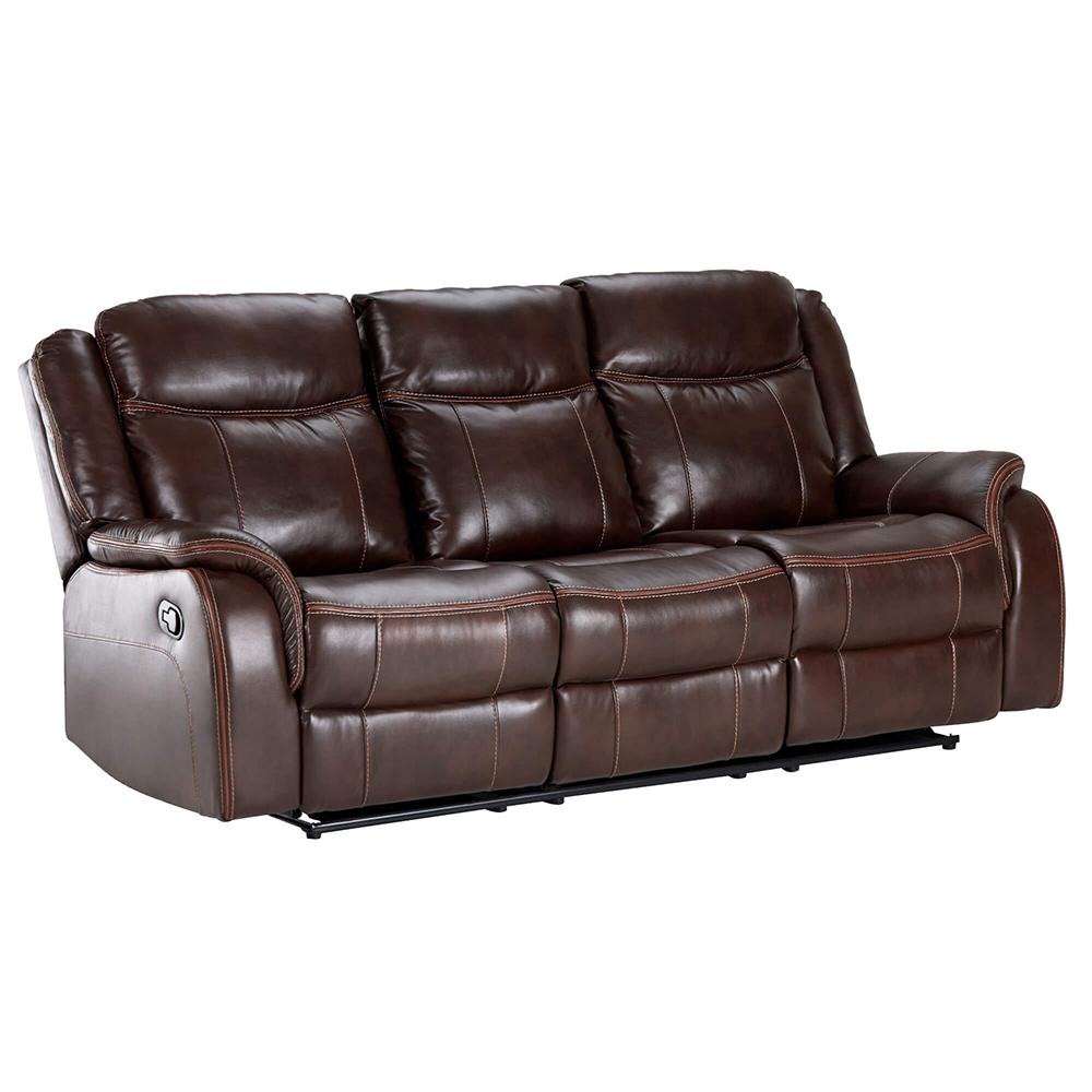 Sunset Trading - Avant 86in Wide Dual Reclining Sofa with Drop Down Console  - Brown - SU-AV8604041-305_CLOSEOUT veiw 1