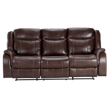 Sunset Trading - Avant 86in Wide Dual Reclining Sofa with Drop Down Console  - Brown - SU-AV8604041-305_CLOSEOUT veiw 4
