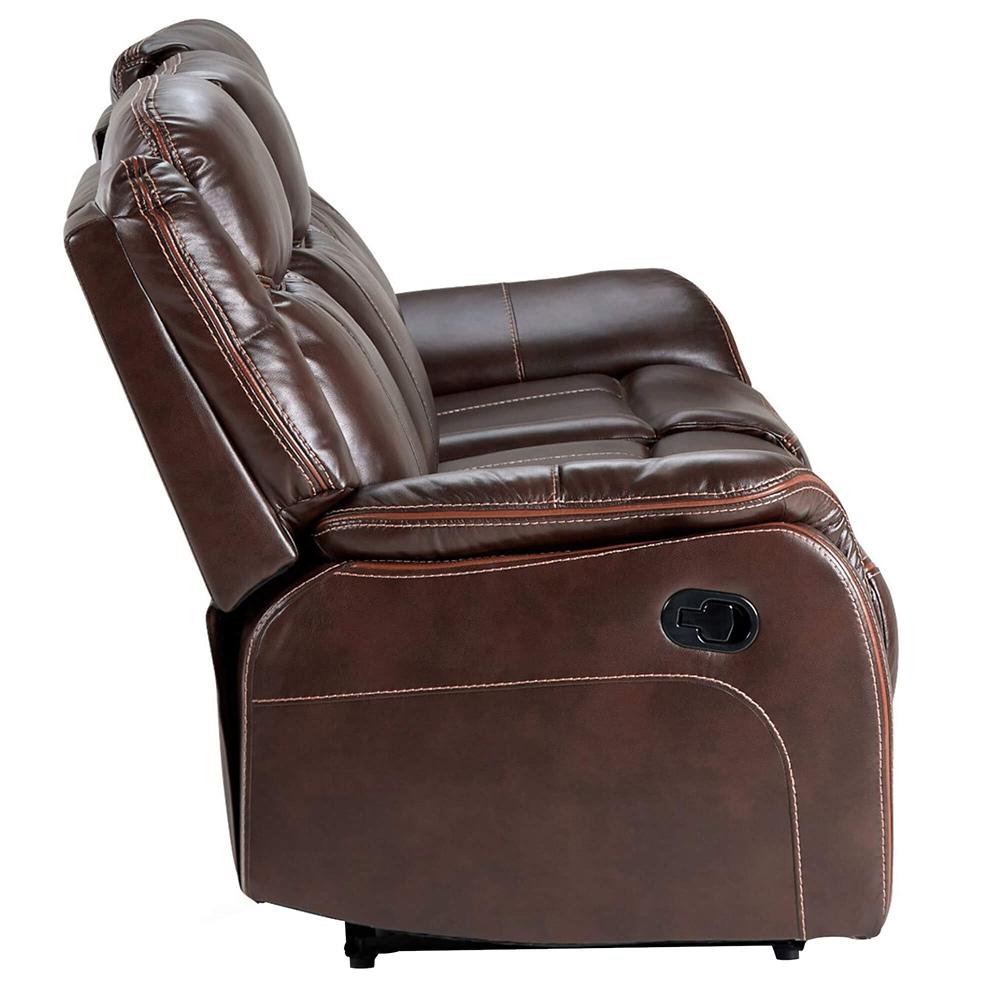 Sunset Trading - Avant 86in Wide Dual Reclining Sofa with Drop Down Console  - Brown - SU-AV8604041-305_CLOSEOUT veiw 6