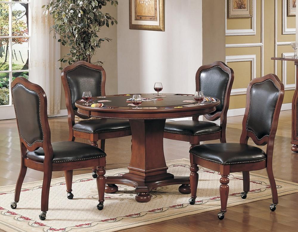 Sunset Trading - Bellagio Upholstered Barstools with Backs - Counter Height Dining Chairs - Distressed Cherry Brown Wood - Nailheads (Set of 2) - CR-87148-24-2 veiw 3