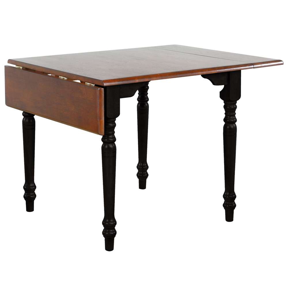 Sunset Trading -  Black Cherry Selections  48in Rectangular Extendable Drop Leaf Dining Table  - PK-TLD3448-BCH veiw 2