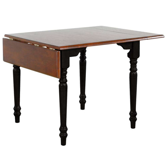 Sunset Trading -  Black Cherry Selections  48in Rectangular Extendable Drop Leaf Dining Table  - PK-TLD3448-BCH veiw 2