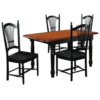Sunset Trading -  Black Cherry Selections  5 Piece 60in Rectangular Extendable Dining Set  - PK-TLB3660-C07-AB5P veiw 1