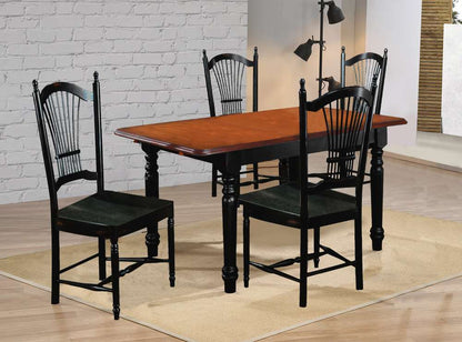 Sunset Trading -  Black Cherry Selections  5 Piece 60in Rectangular Extendable Dining Set  - PK-TLB3660-C07-AB5P veiw 2