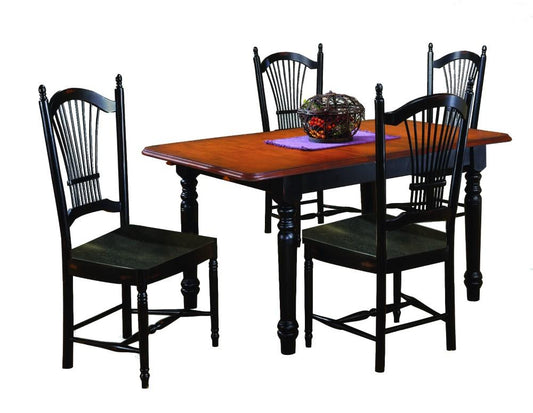 Sunset Trading - Black Cherry Selections 5 Piece Butterfly Dining Set With Allenridge Chairs - DLU-TLB3660-C07-AB5PC veiw 1